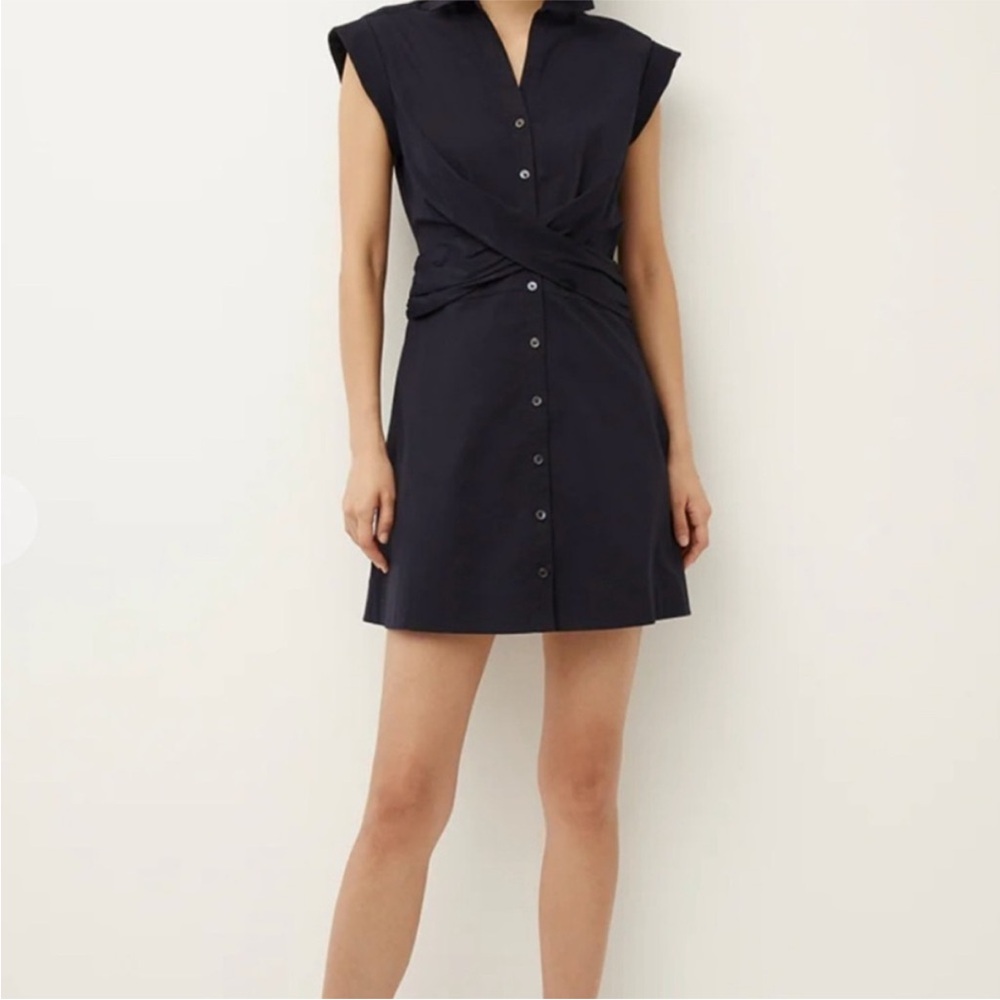 NWT Veronica Beard Navy Nagano Dress - Picture 2 of 4